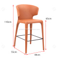 Counter Stool Stylish curved backrest bar chair Supplier